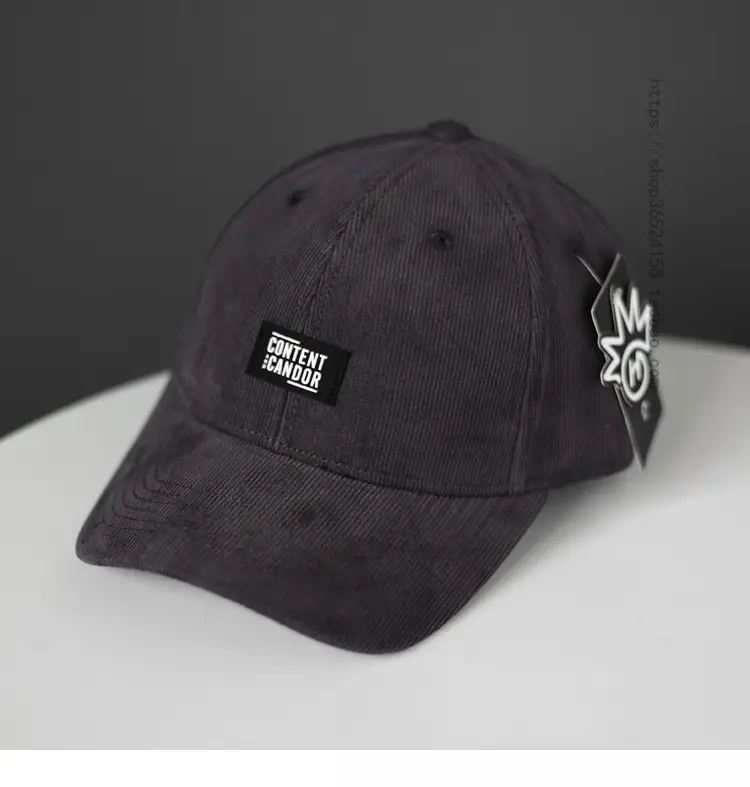 Japanese-Korean Style Casual Cap Hard Top Trendy Brand Letter Bending - Image 2
