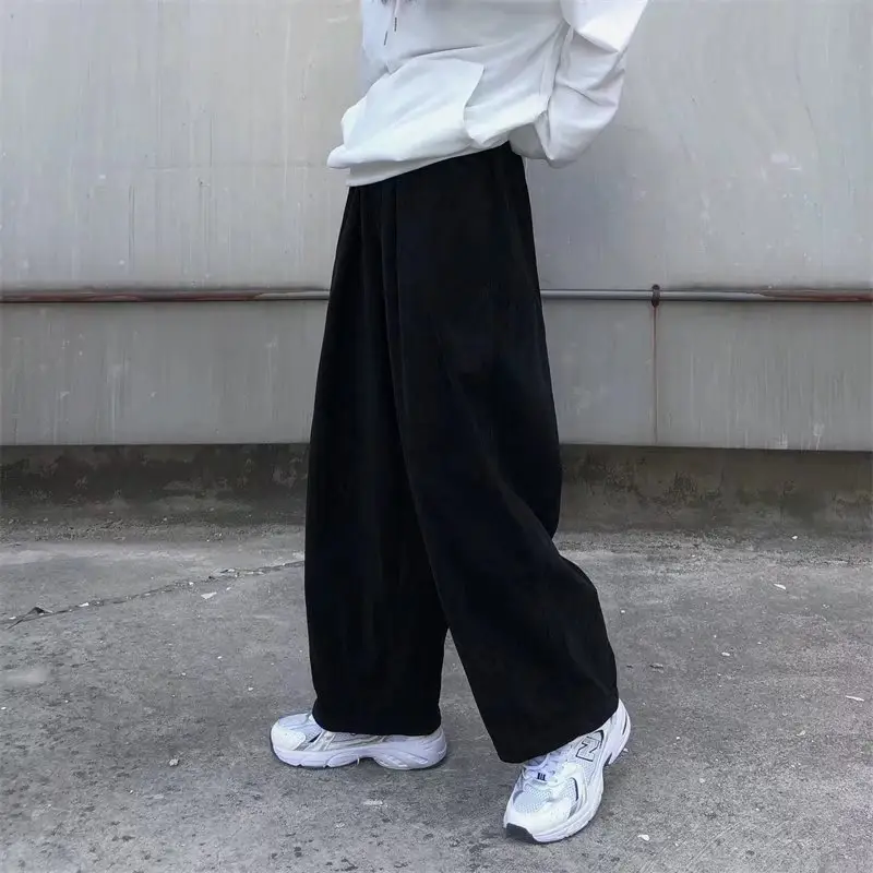 Korean Style Wide Leg Pants Khaki Loose Straight - Image 6