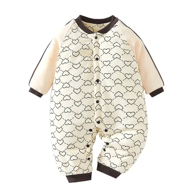 Baby Warm Padded Jumpsuit Cotton Autumn Winter - Image 8