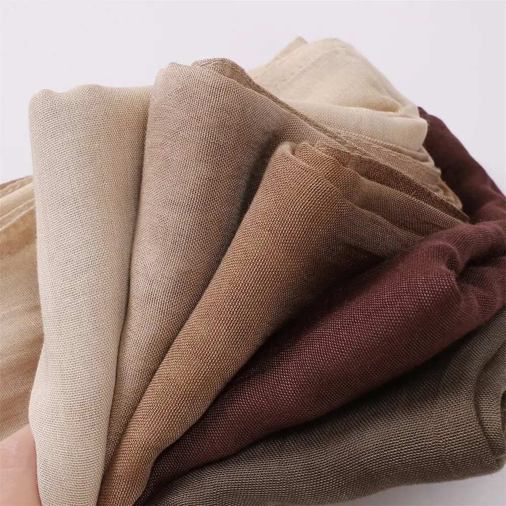 Brown Wide-brimmed Shawl for Women — feature 4
