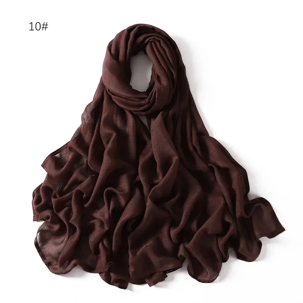 Brown Wide-brimmed Shawl for Women