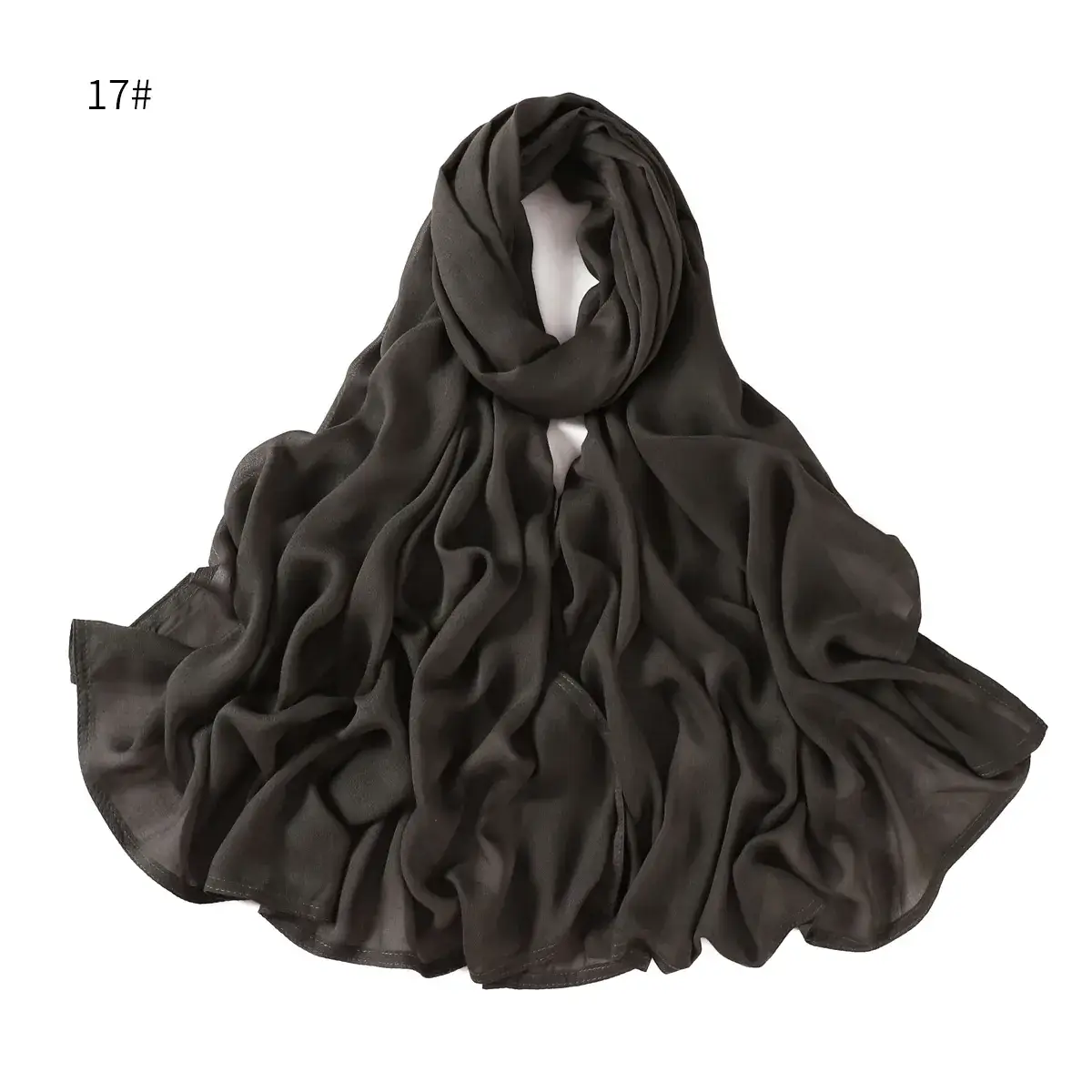 Brown Wide-brimmed Shawl for Women