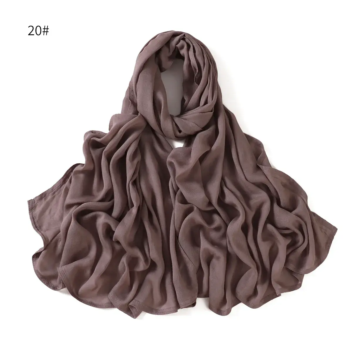 Brown Wide-brimmed Shawl for Women