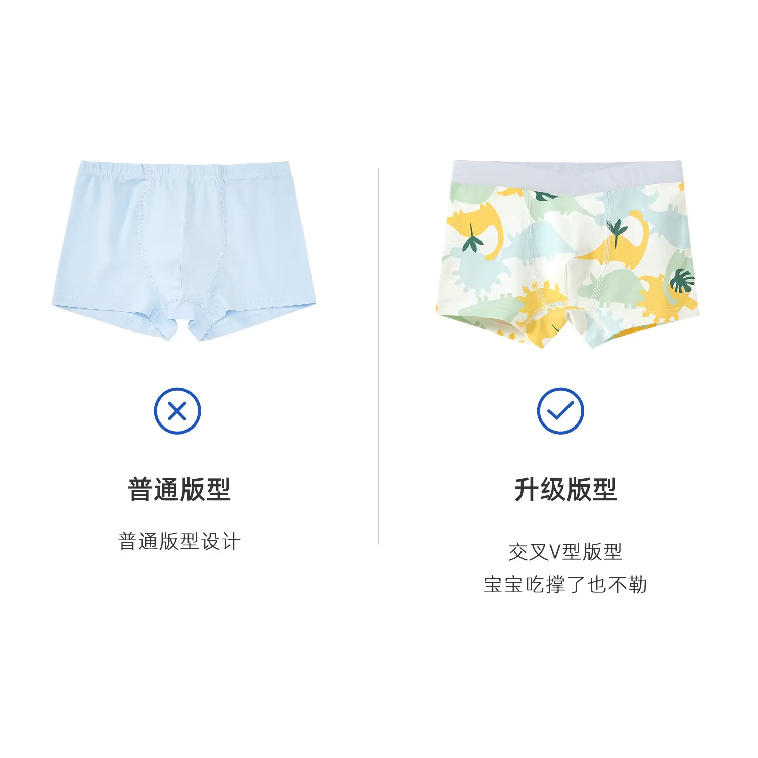 V-Shaped Boxers for Boys Pure Cotton Bear Print - Image 4