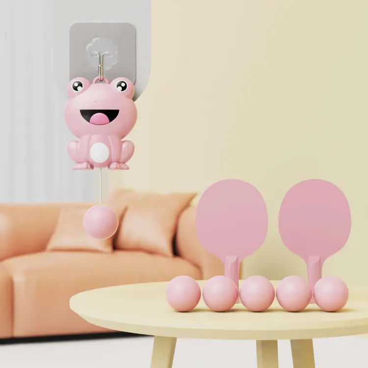 Cartoon Cute Frog Hanging Table Tennis Trainer Household Children's Vision Attention System Exercise Fitness