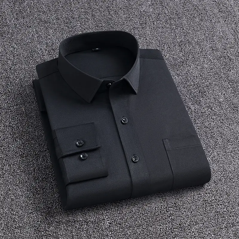 Blue Men's Long Sleeve Shirts for Spring Autumn - Image 12