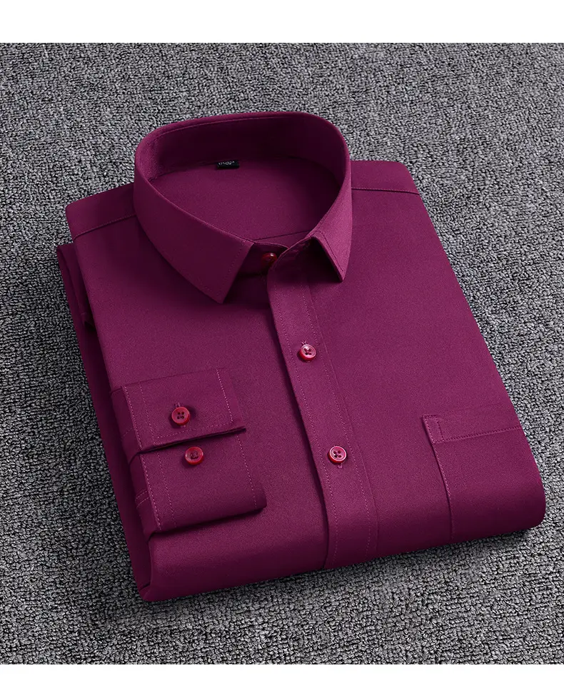 Blue Men's Long Sleeve Shirts for Spring Autumn — feature 14
