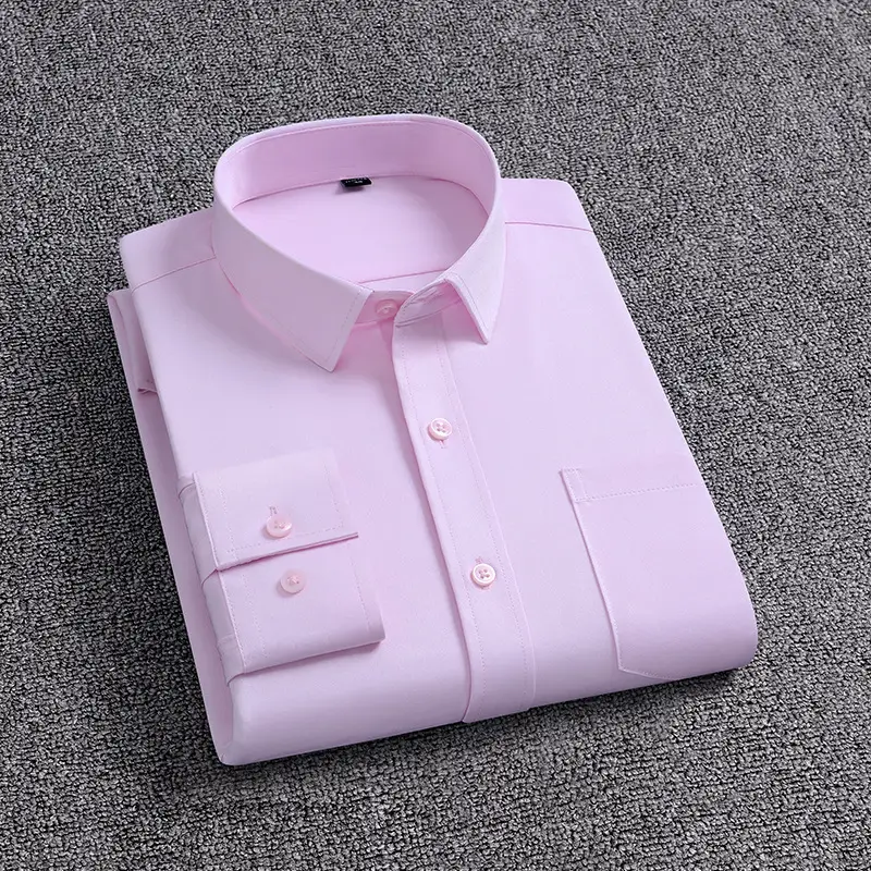 Blue Men's Long Sleeve Shirts for Spring Autumn - Image 5