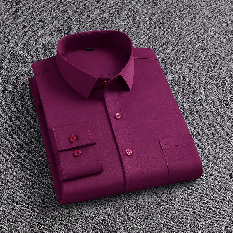 Blue Men's Long Sleeve Shirts for Spring Autumn - Image 7