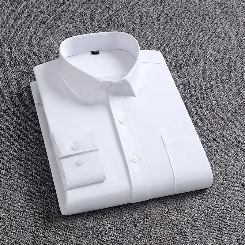 Blue Men's Long Sleeve Shirts for Spring Autumn - Image 9