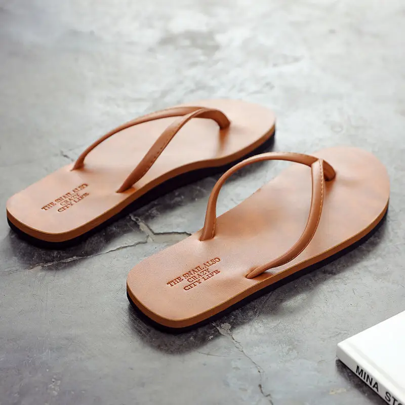 Men's Black Strap Flip Flops Summer Slipper - Image 7