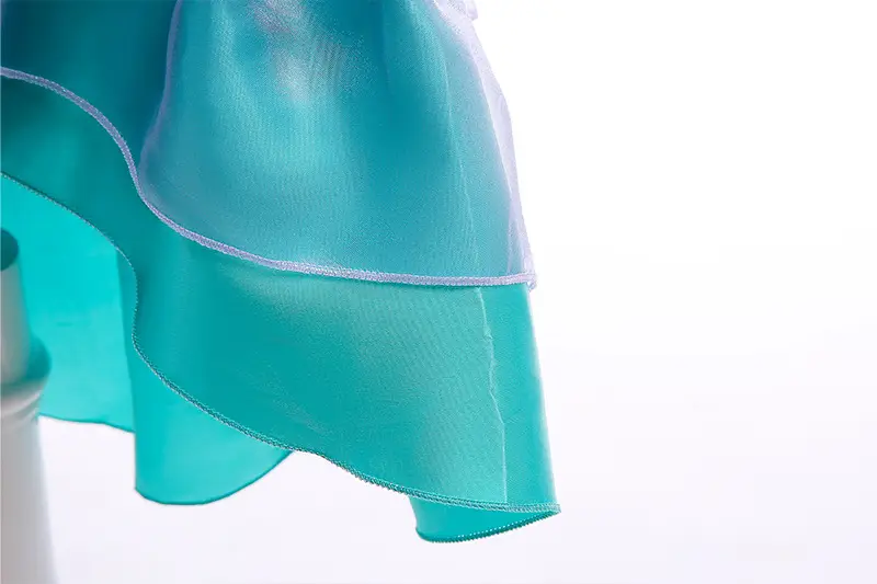 Girls Mermaid Skirt Dress Purple Teal Summer Party Wear — feature 10
