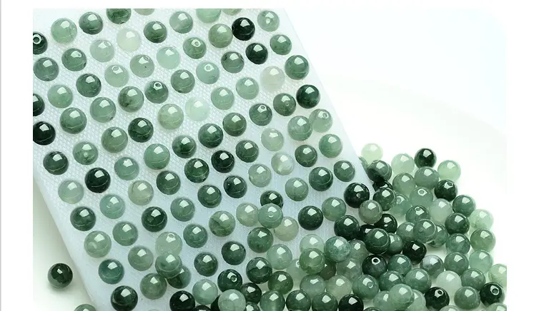 Natural Jade Green Round Beads for DIY Jewelry — feature 5