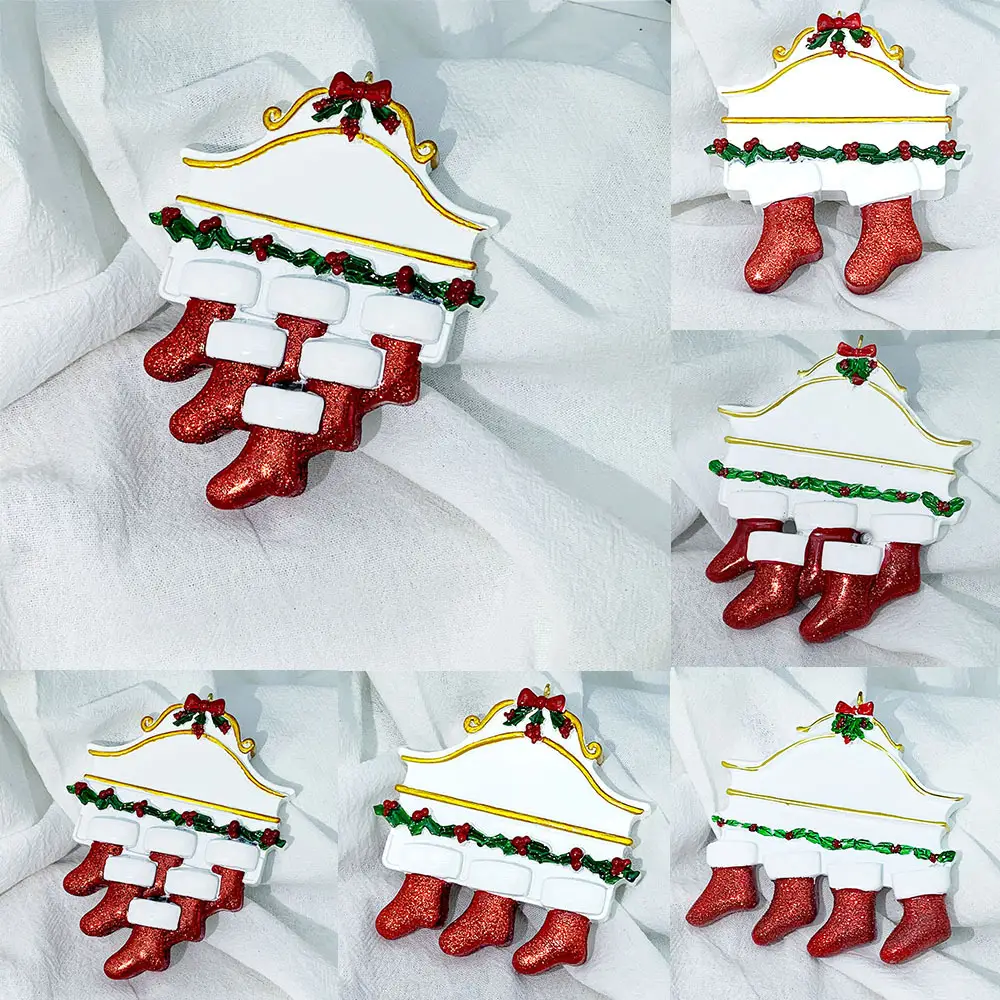 Christmas Socks with Nameplate and Resin Decor — feature 4
