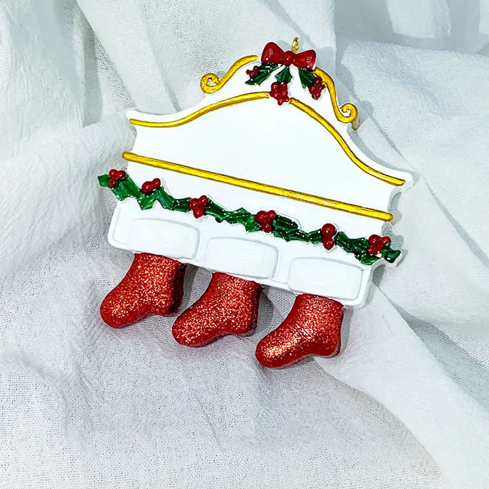 Christmas Socks with Nameplate and Resin Decor — feature 5