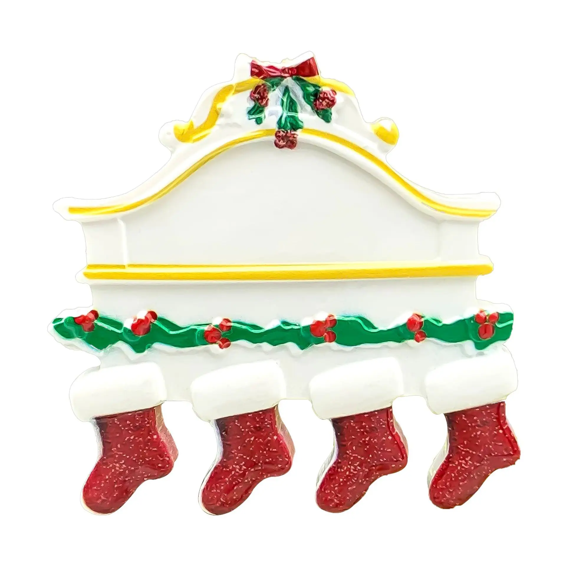 Christmas Socks with Nameplate and Resin Decor — feature 9