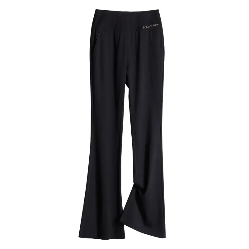 Women Black Flared Slimming Pants Spring Fall 2025 - Image 7