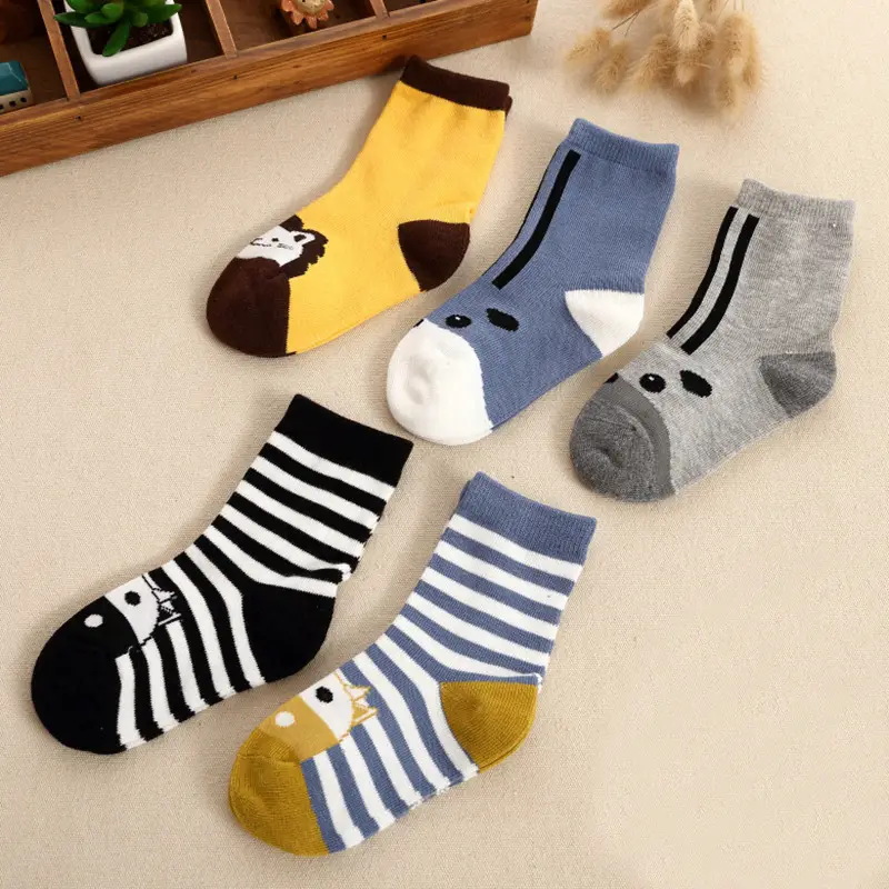 Children's Staff Socks Multi Color Cotton Tube Socks - Image 2