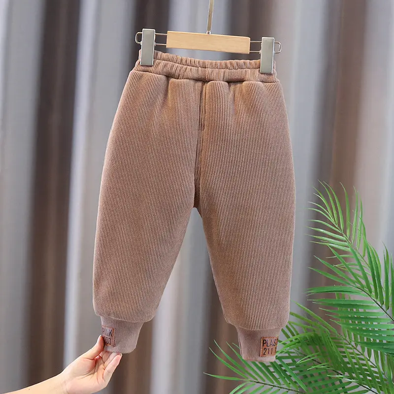 Winter Black Cotton Padded Kids Pants for Boys — feature 5