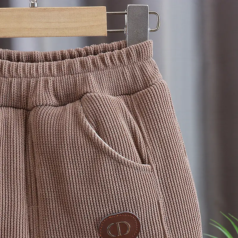 Winter Black Cotton Padded Kids Pants for Boys — feature 8
