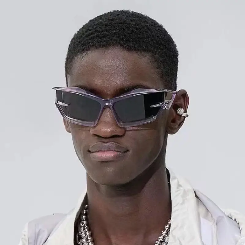 2023 Futuristic Sunglasses Orange C2 - Image 6