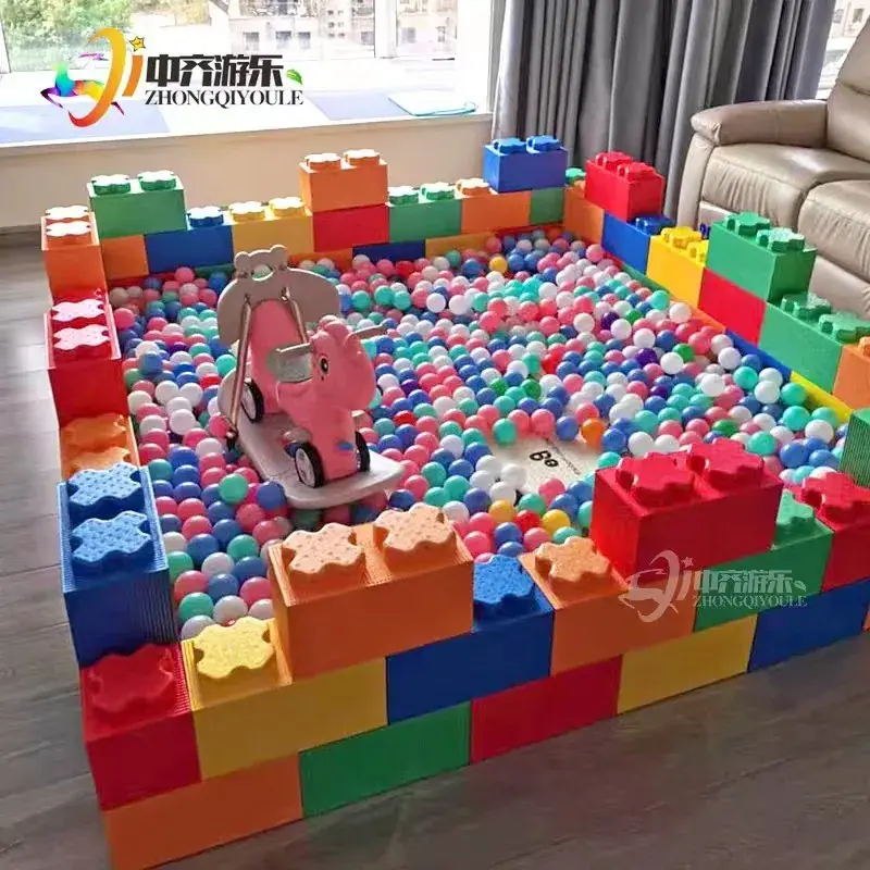 Large Square Brick Building Block Playground for Kids
