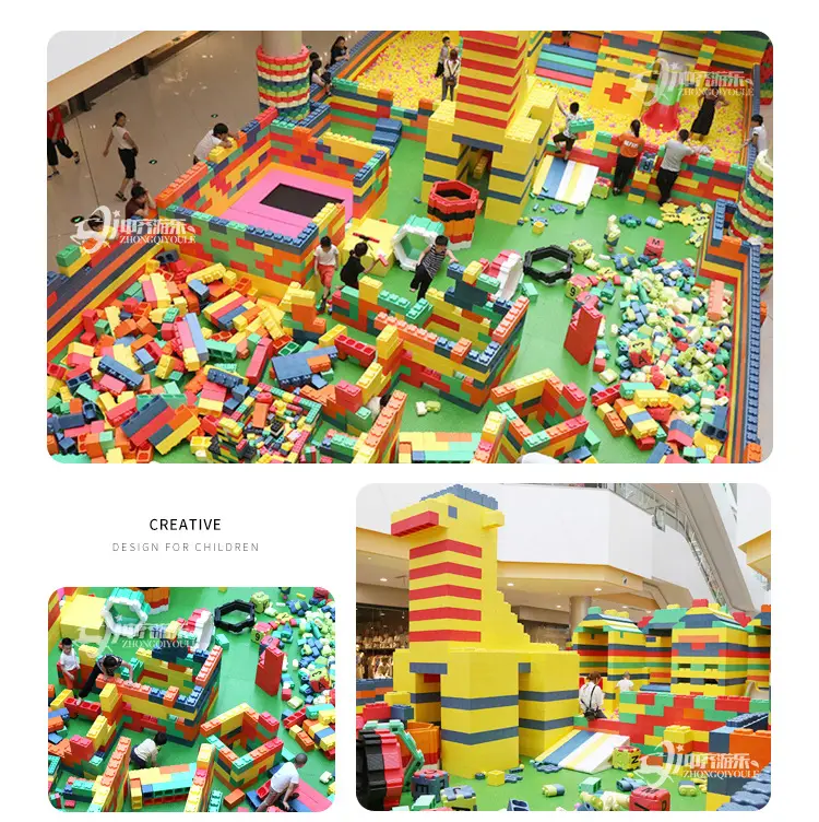 Large Square Brick Building Block Playground for Kids — feature 17