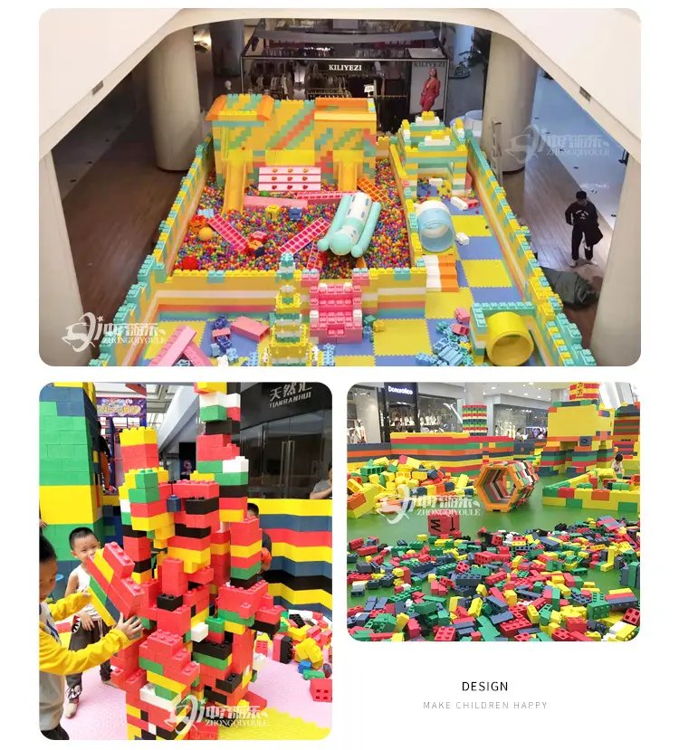 Large Square Brick Building Block Playground for Kids — feature 18