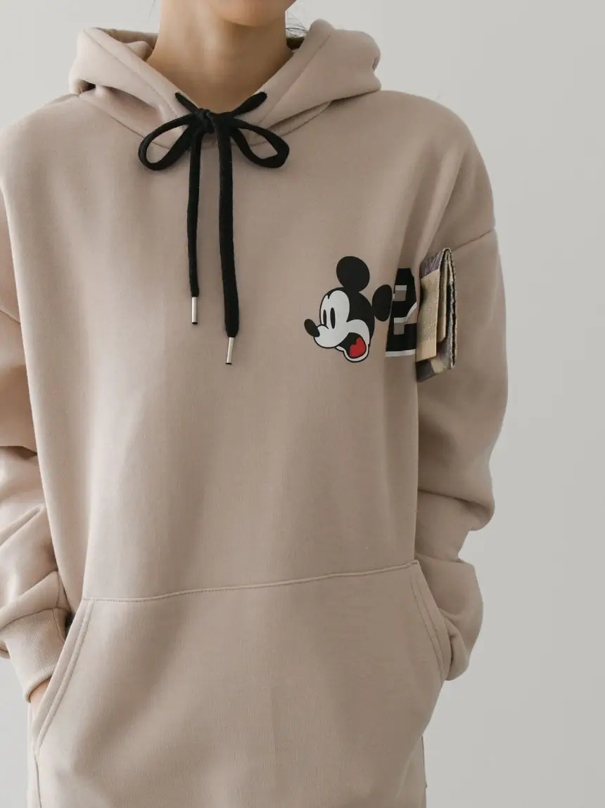Women's 2022 Hooded Hoodie Set Beige Blue Long Sleeve — feature 10