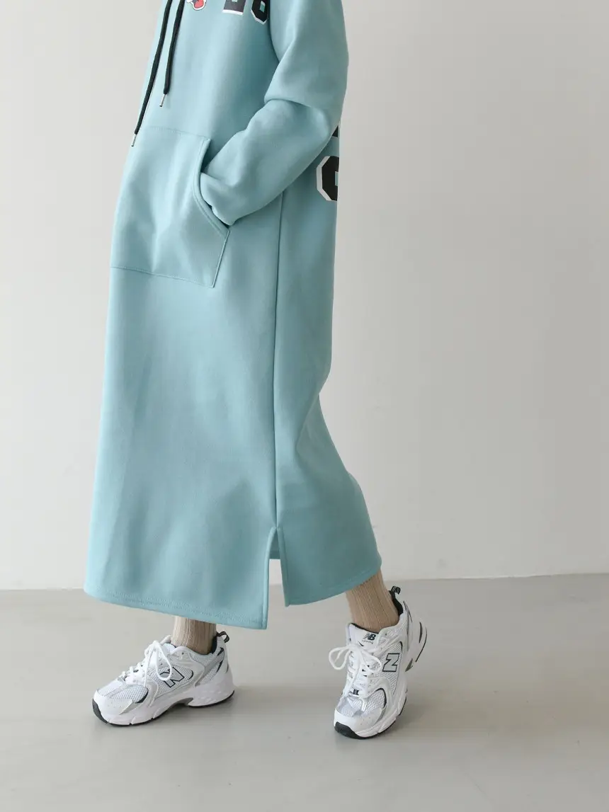 Women's 2022 Hooded Hoodie Set Beige Blue Long Sleeve — feature 22