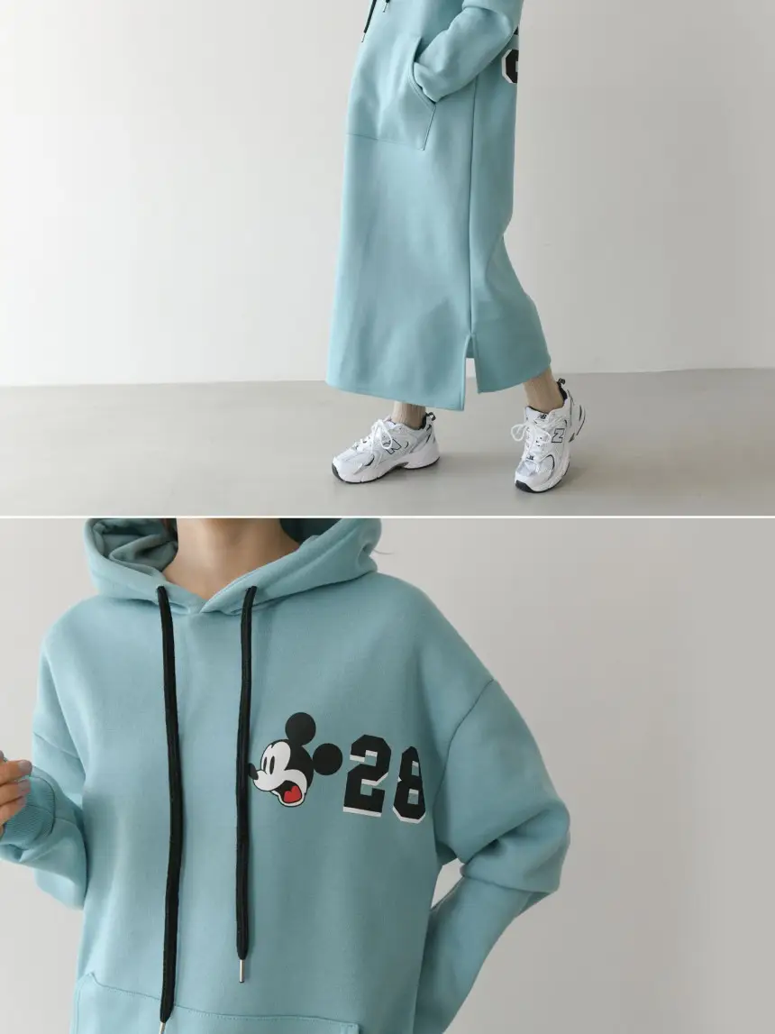 Women's 2022 Hooded Hoodie Set Beige Blue Long Sleeve — feature 28