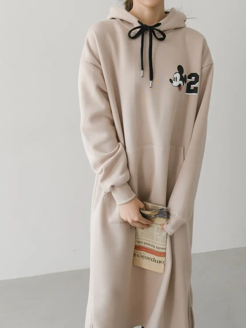 Women's 2022 Hooded Hoodie Set Beige Blue Long Sleeve — feature 7