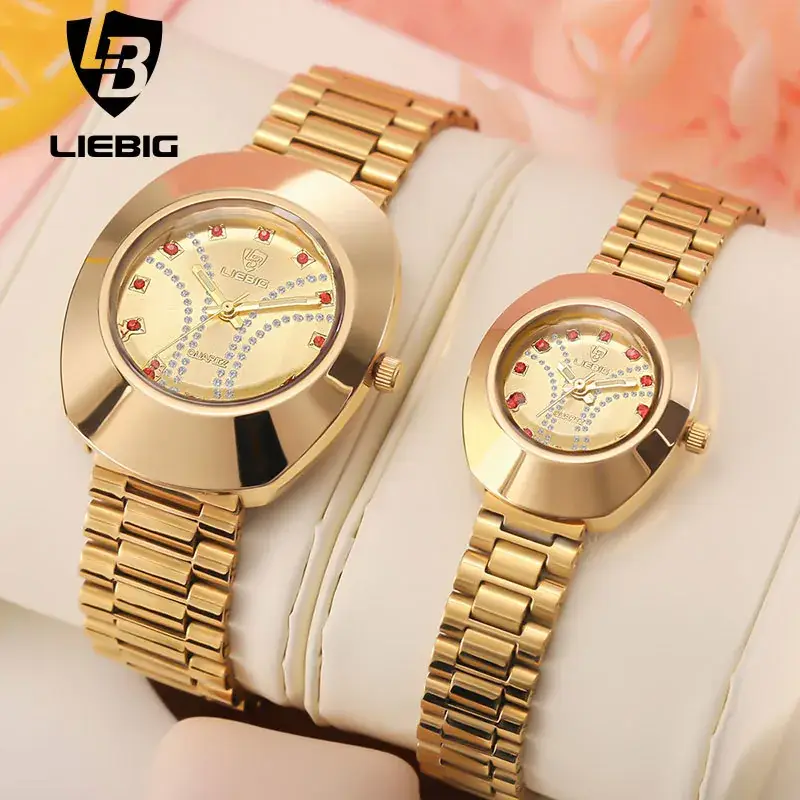 Liebig Gold Diamond Watch for Men Women - Image 5