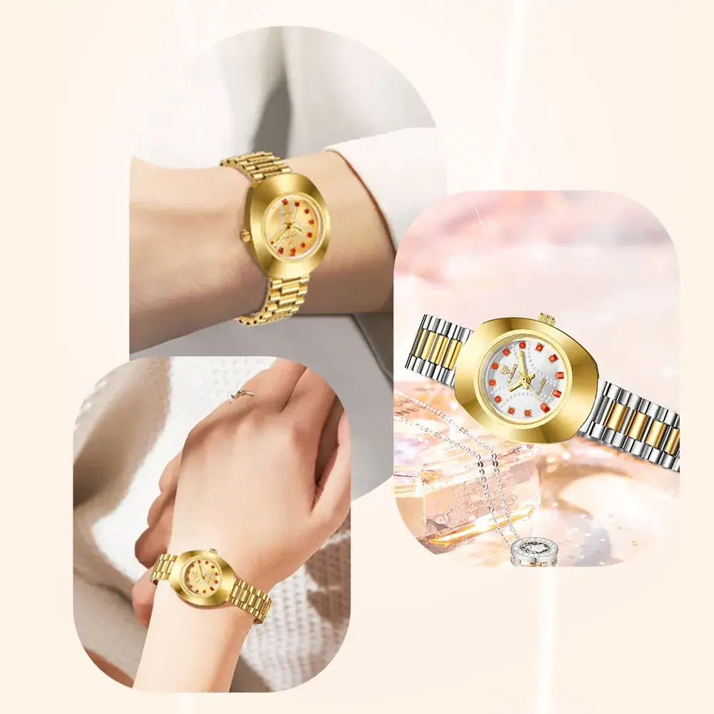Liebig Gold Diamond Watch for Men Women - Image 8