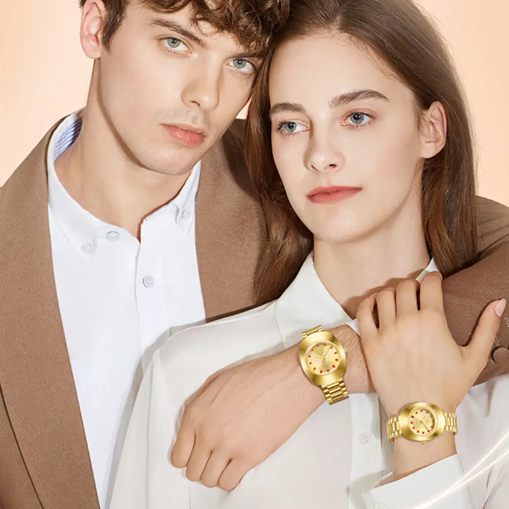 Liebig Gold Diamond Watch for Men Women — feature 3