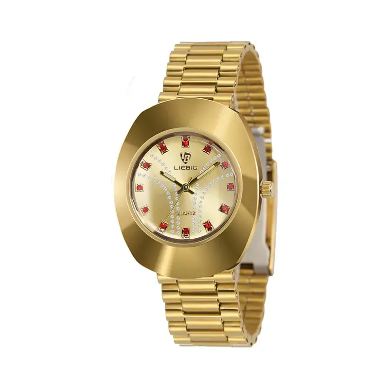 Liebig Gold Diamond Watch for Men Women - Image 2