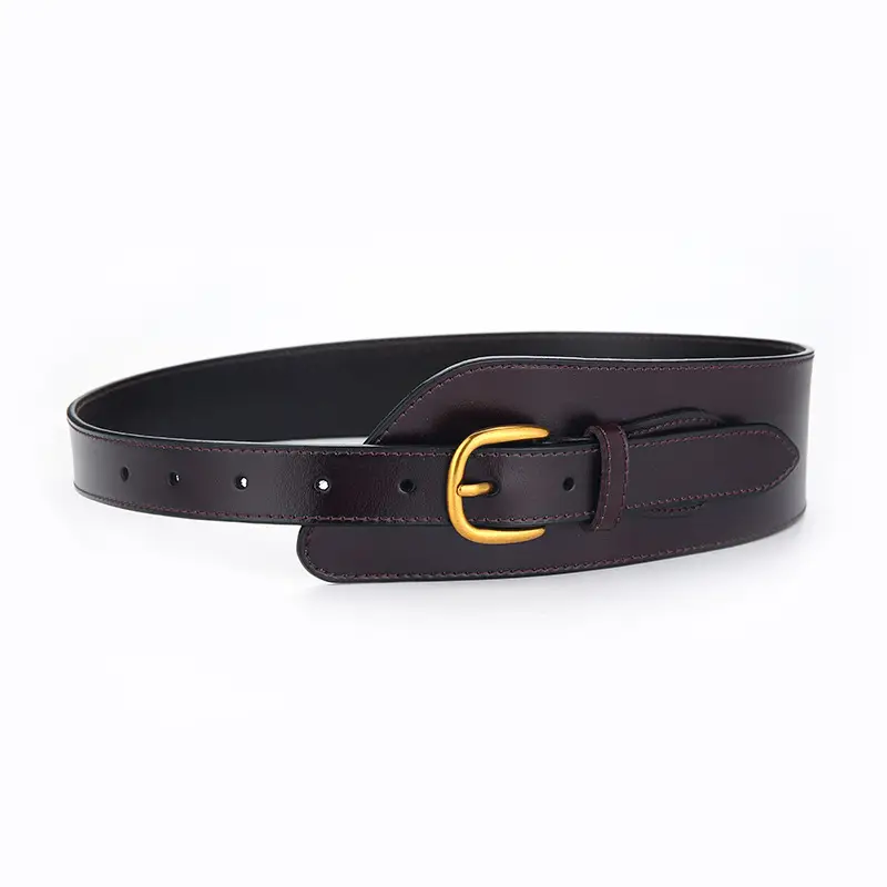 Black Korean Style Wide Belt for Women - Image 2