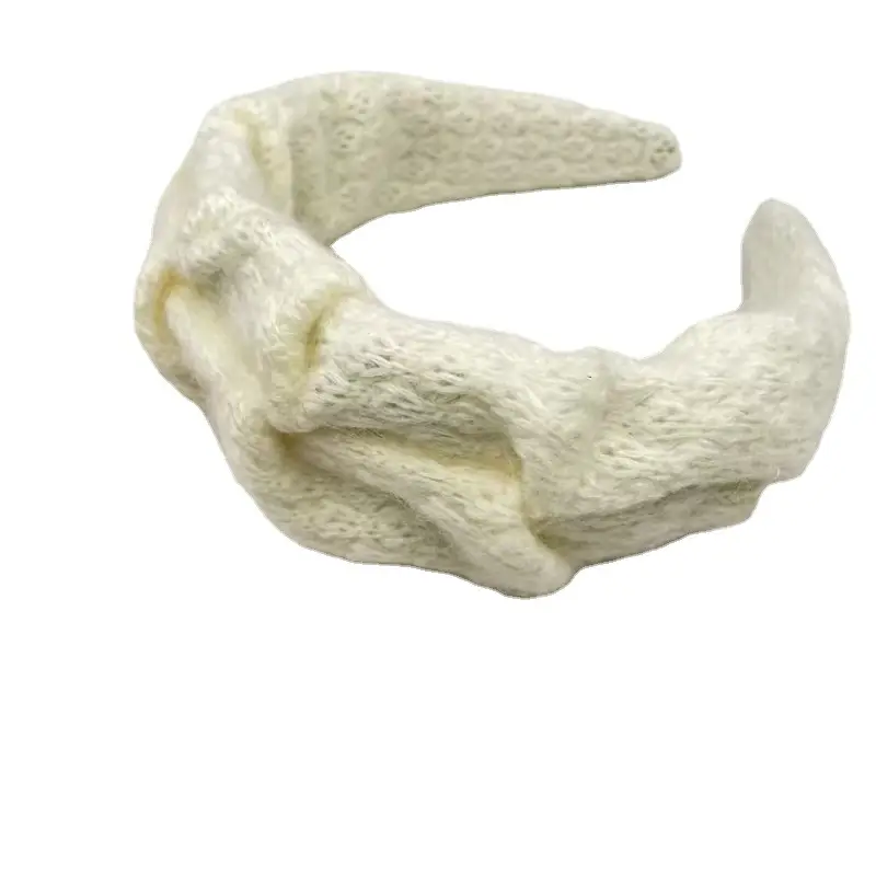 Blue Korean Style Wool Headband for Women - Image 9