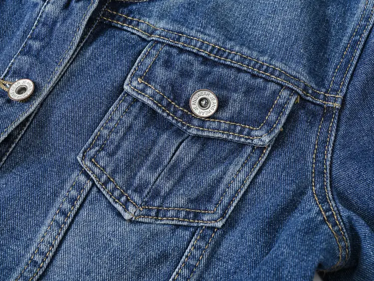 Women Denim Jacket Round Neck Large Casual 2022 — feature 5