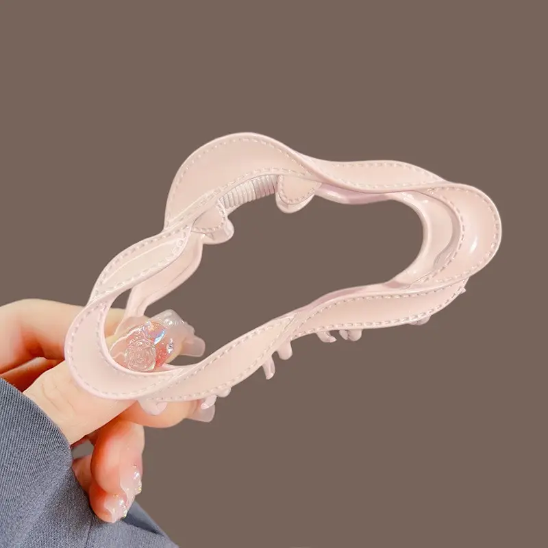 Classic Hot Summer Large Elegant Alloy Clip Female Pearl Diamond Shark Clip Back Head Hair Clip - Image 15