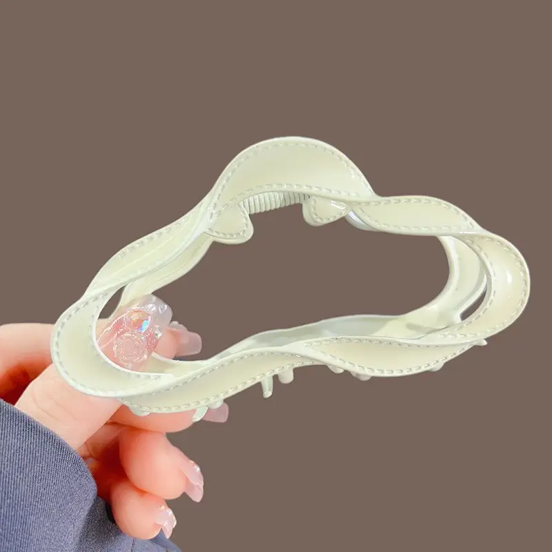 Classic Hot Summer Large Elegant Alloy Clip Female Pearl Diamond Shark Clip Back Head Hair Clip - Image 17