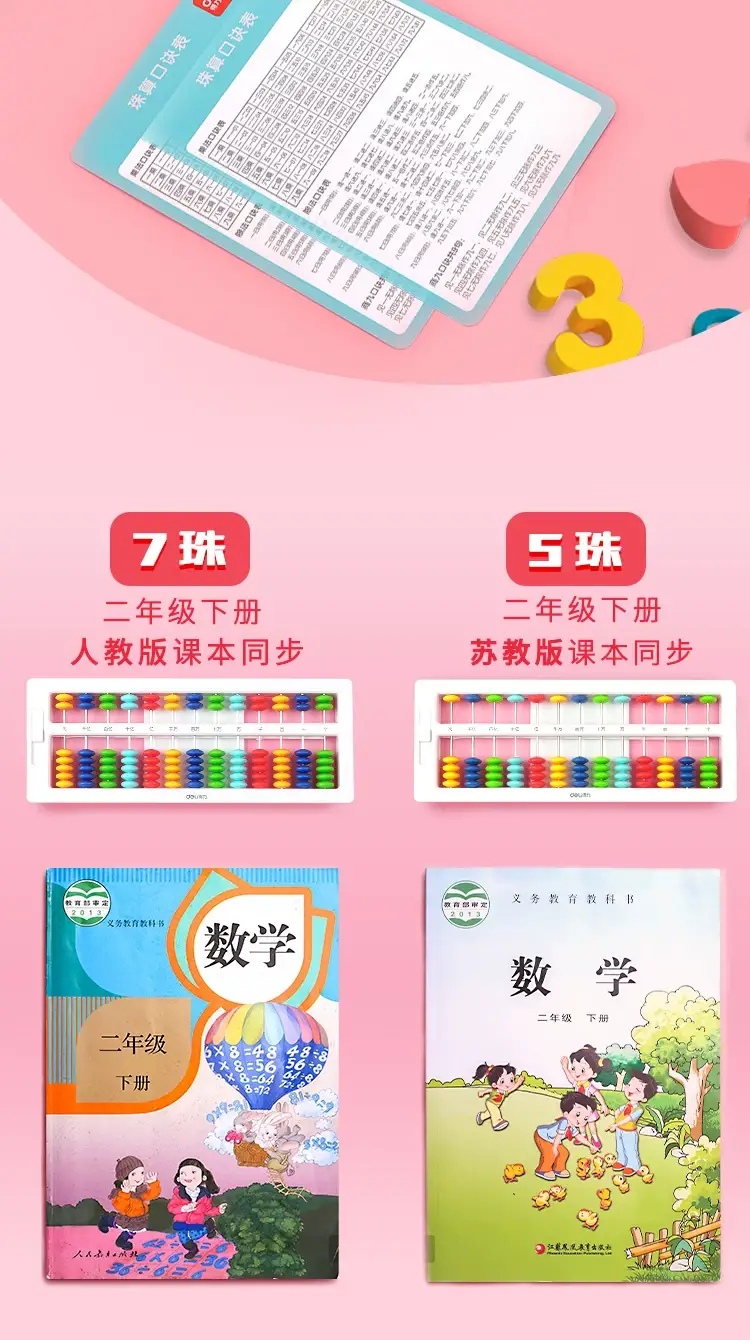 Colorful 13-Stall Abacus for Kids Math Learning — feature 3