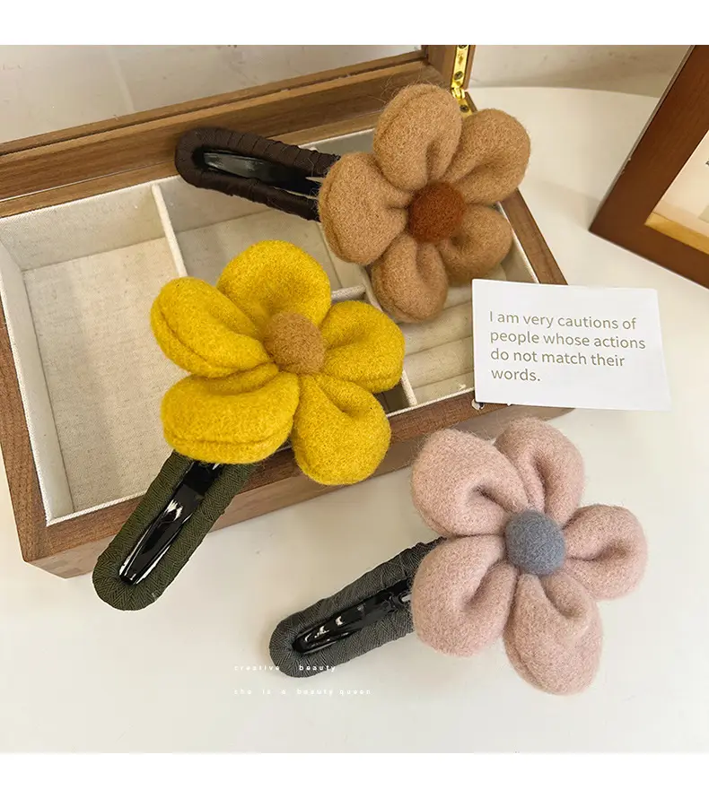 Autumn Plush Flower Hairpin for Women — feature 39