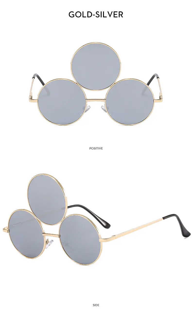 Punk Sunglasses Cross-Border 3-Circle One Piece β feature 13