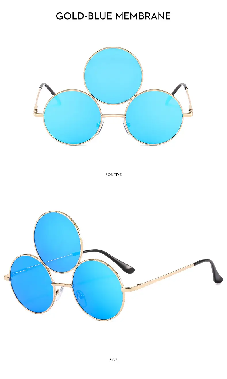 Punk Sunglasses Cross-Border 3-Circle One Piece β feature 14
