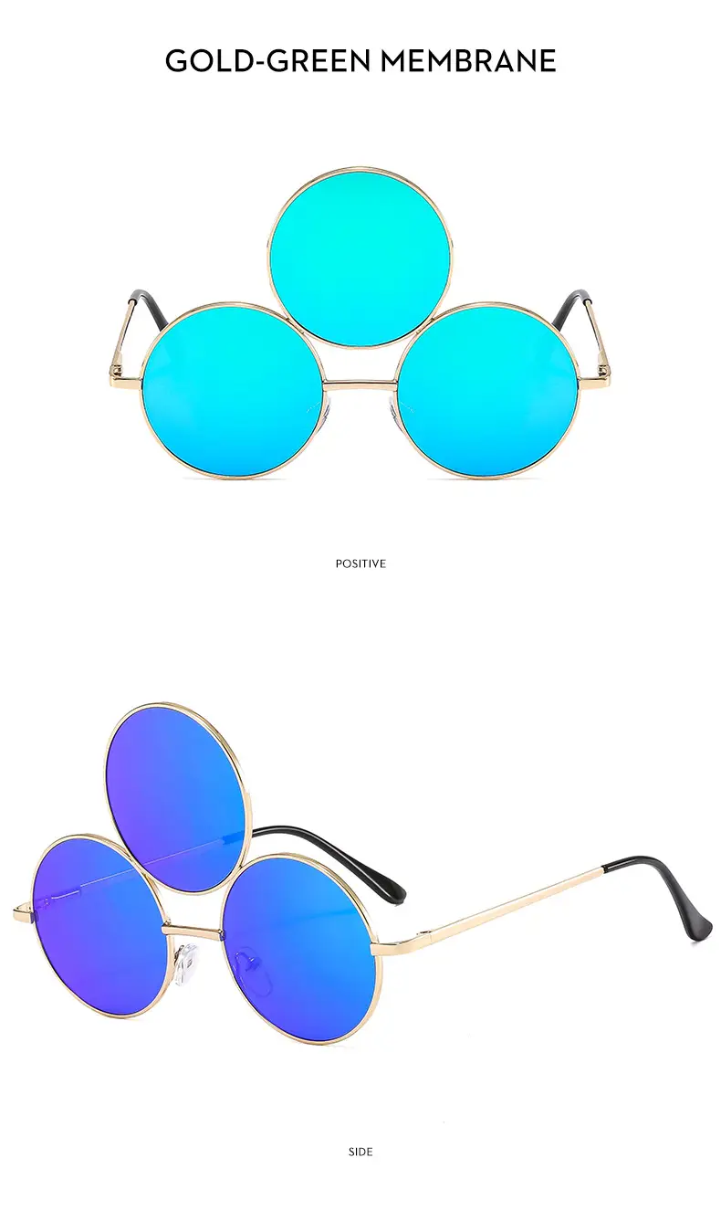 Punk Sunglasses Cross-Border 3-Circle One Piece β feature 15