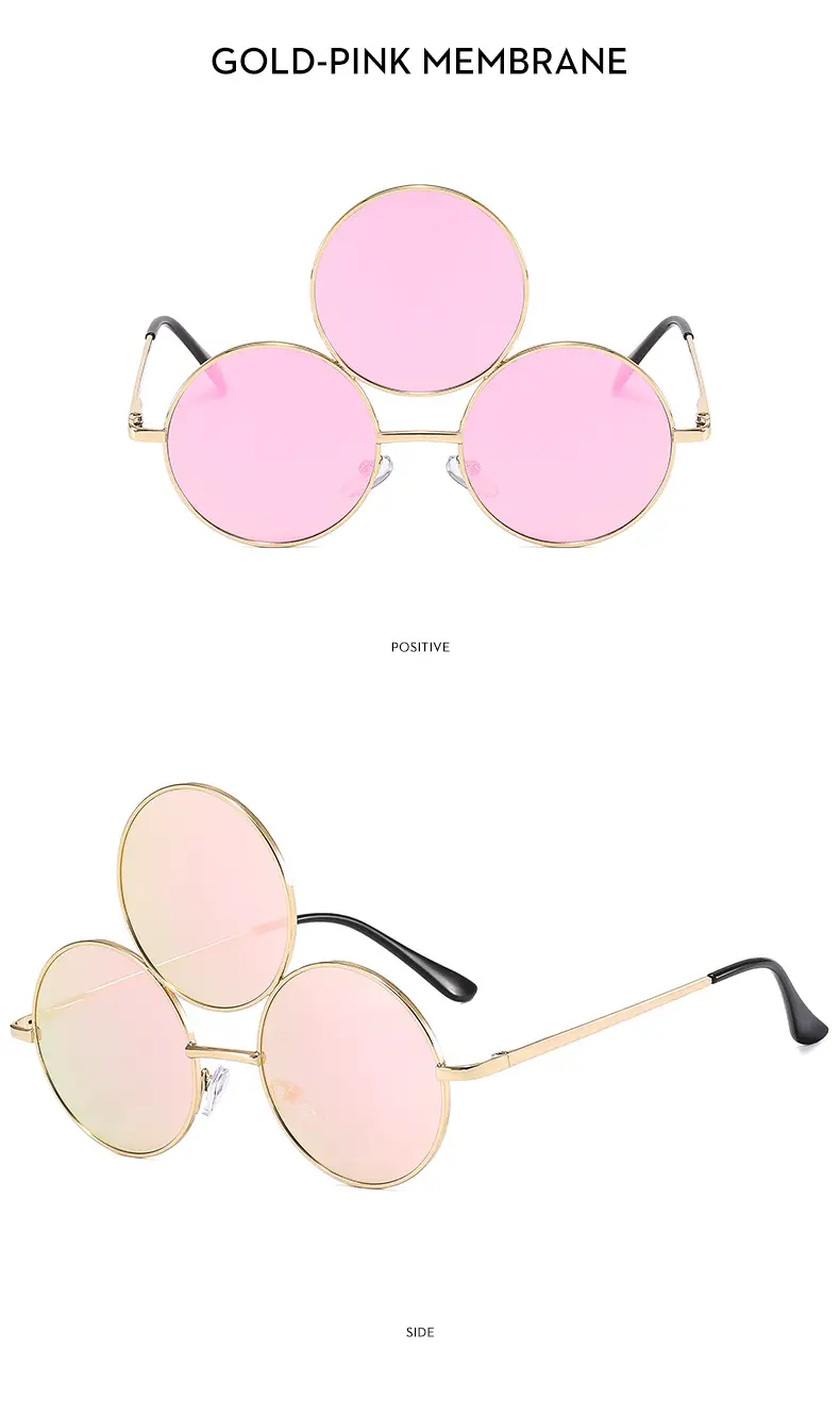 Punk Sunglasses Cross-Border 3-Circle One Piece β feature 16
