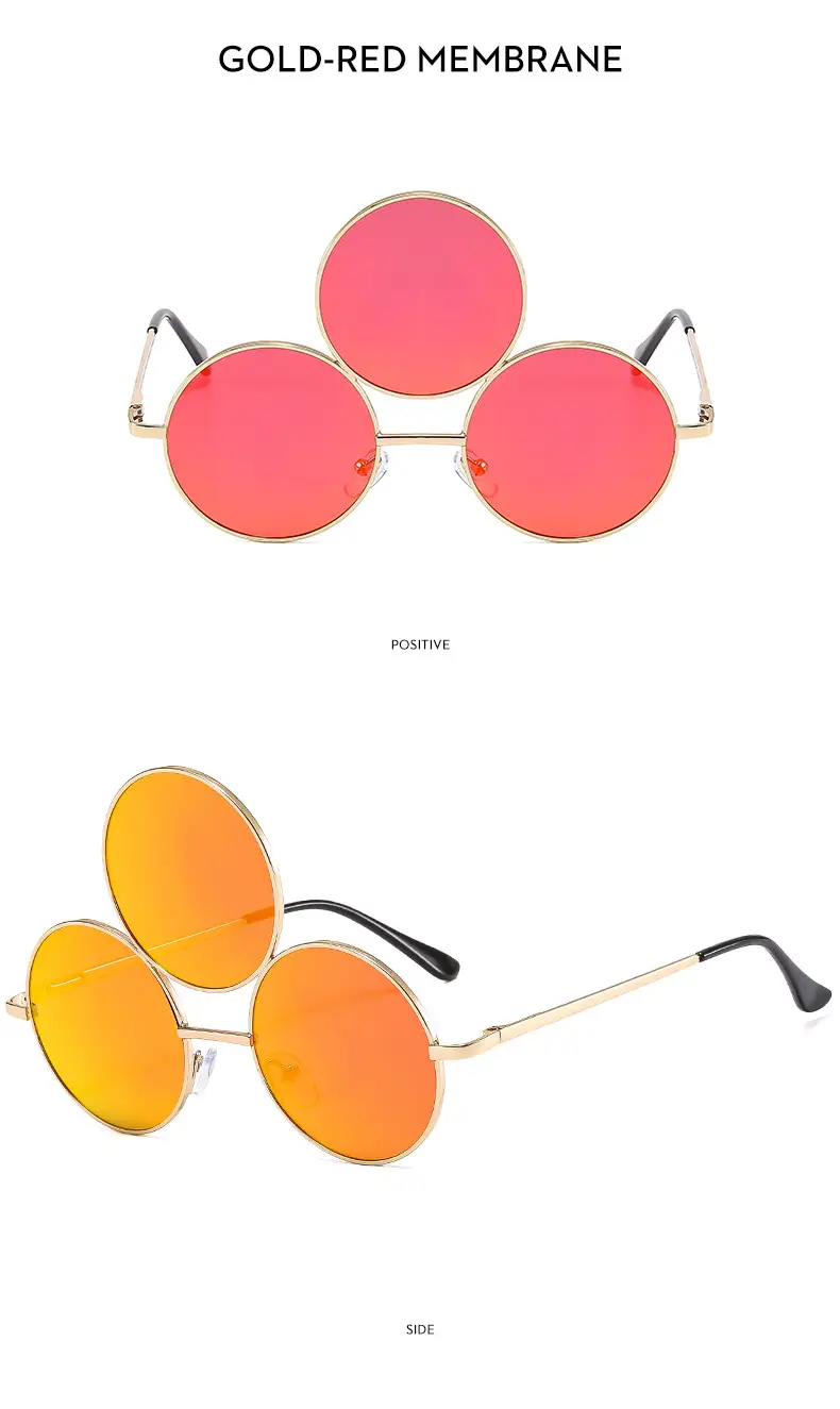 Punk Sunglasses Cross-Border 3-Circle One Piece β feature 17