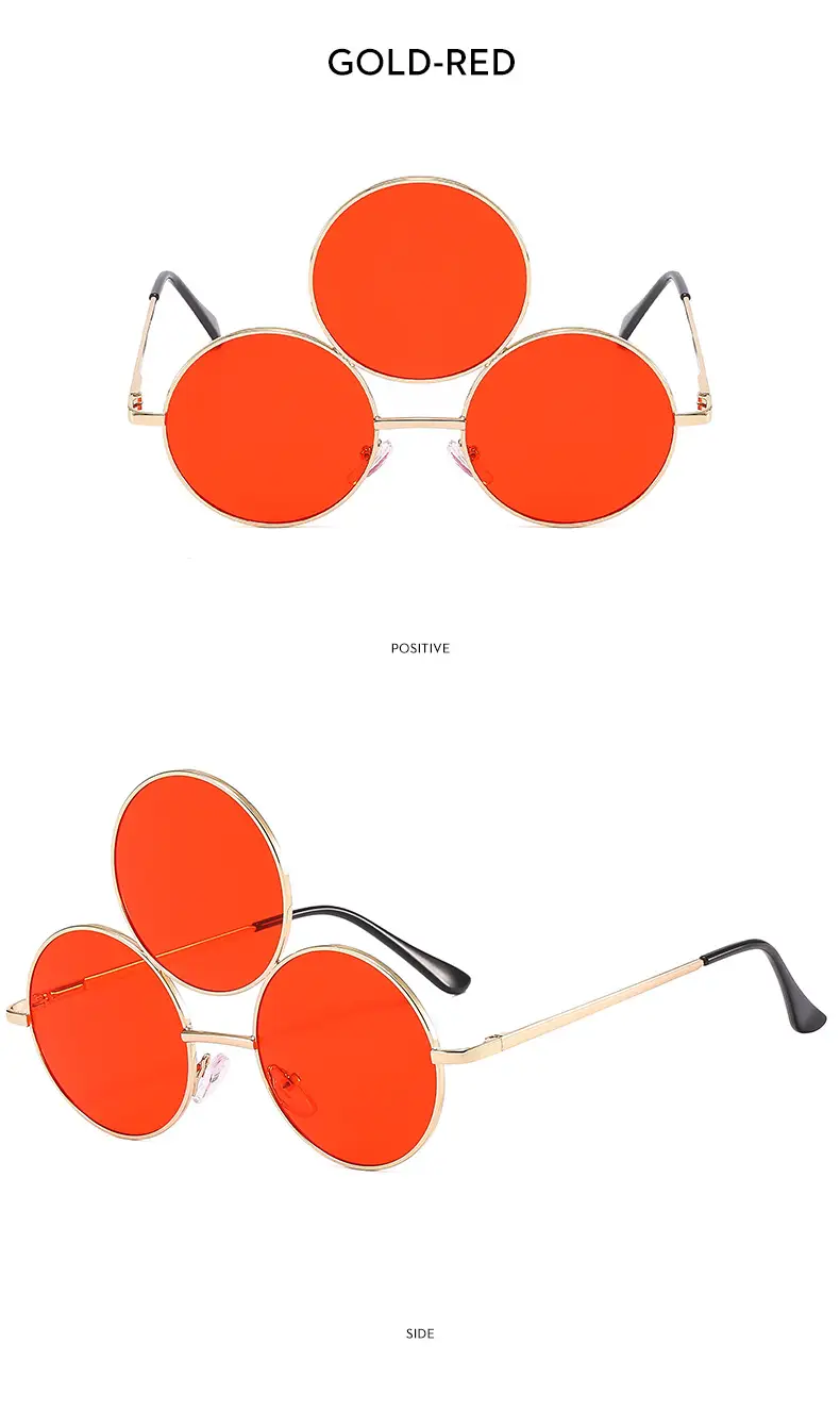 Punk Sunglasses Cross-Border 3-Circle One Piece β feature 18