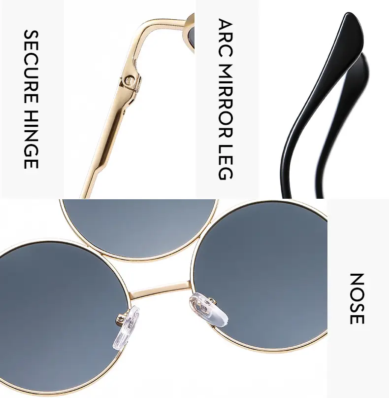 Punk Sunglasses Cross-Border 3-Circle One Piece β feature 22